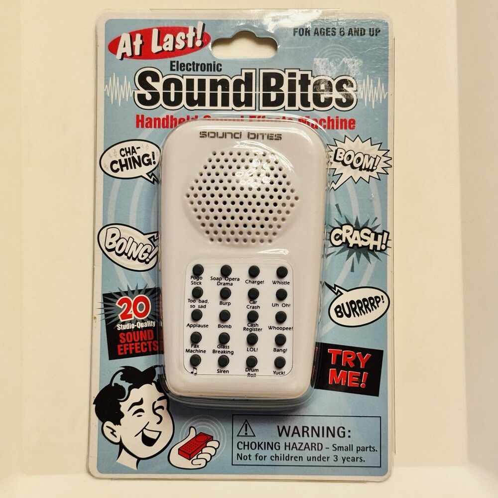 2010 Westminster Electronic Sound Bites Handheld Sound Effects Machine 20 Sounds